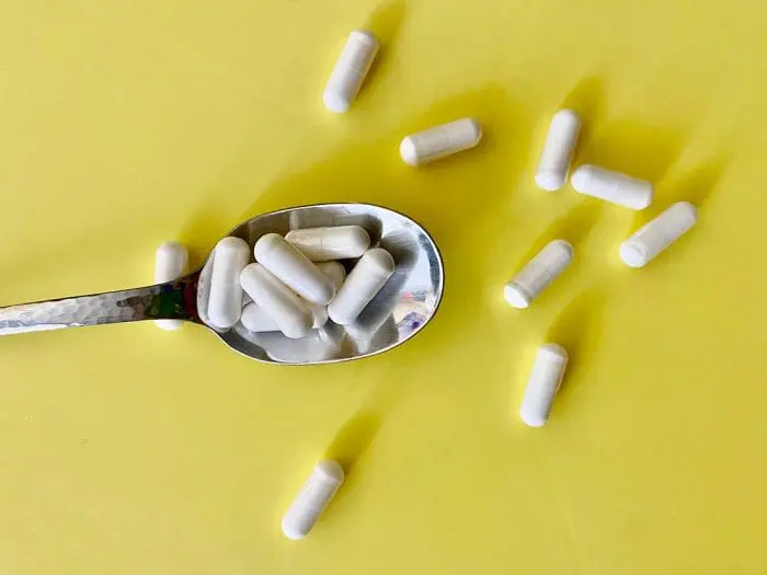 Capsules on a spoon