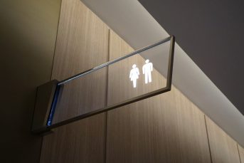 Restroom signage