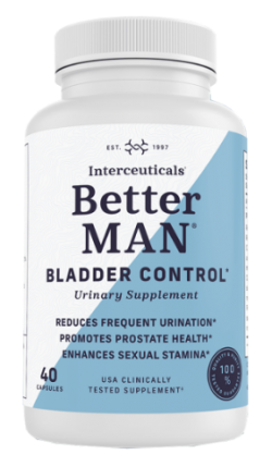 BetterMAN Bladder Control Urinary Health Supplement for Men